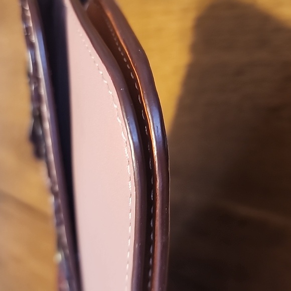 COACH DUSTY ROSE TEA ROSE CLUTCH WRISTLET NWOT - Picture 15 of 16